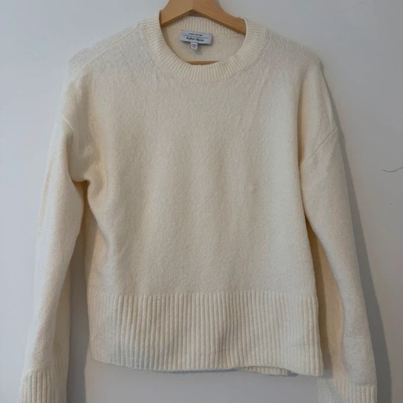 & Other Stories Sweaters - & Other Stories Cream Crew Neck Sweater